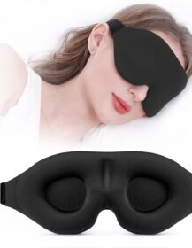 YIVIEW Sleep Mask for Side Sleeper, Complete Light Blocking 3D Sleeping Eye Mask, Soft Breathable Eye Cover for Women Men, Relaxing Zero Pressure Night Blindfold